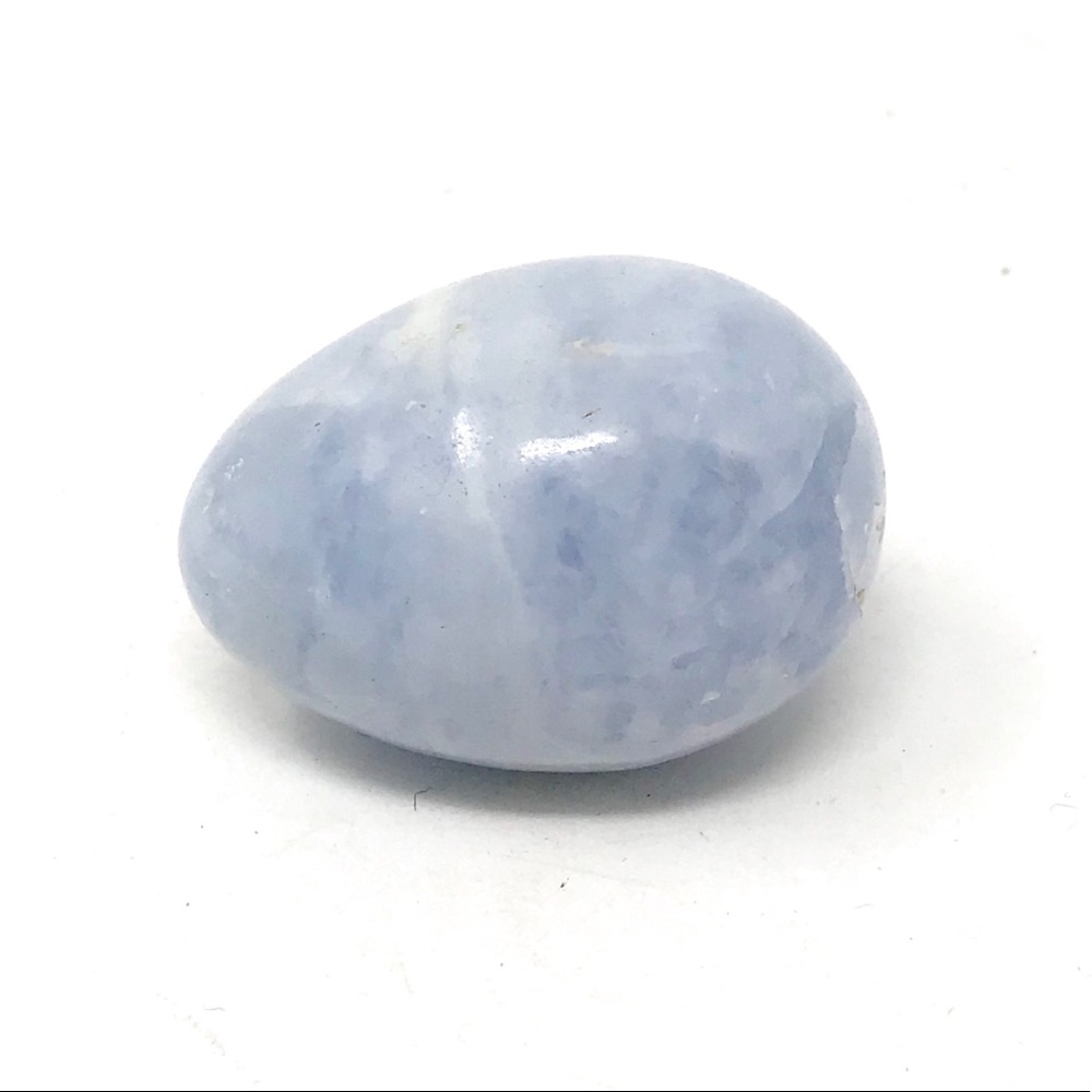 Crow Raven Sparrow Candle Holder Blue Calcite Egg - Picture 13 of 16
